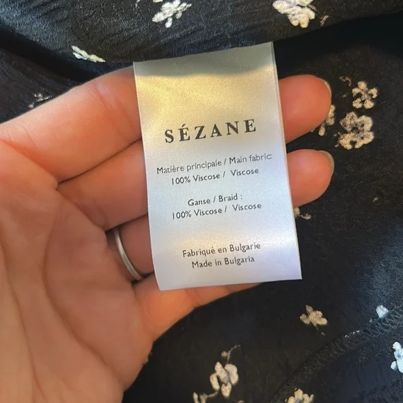 Sezane Alicia Skirt Jacquard Bicolore - Size 36 - Picture 6 of 6